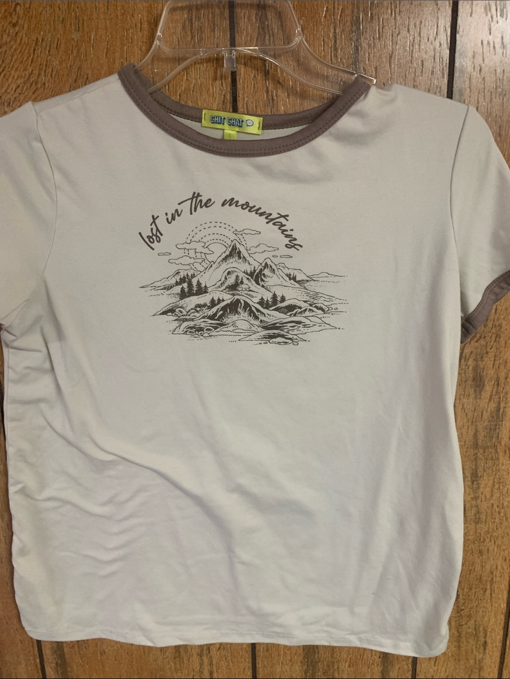 Chit Chat Sz L Mountain Tee